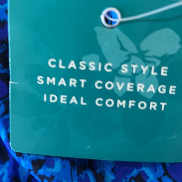 BEACH BELLE WOMENS BLUE NEW WITH TAGS SWIMWEAR TOP SIZE 16 - Picture 2 of 12